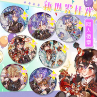 Nu Carnival Badge Yakumo Kuya Quincy Round Brooch Kawaii Badges Game Goods Collection Ita Bag Orname