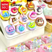 MINISO Disney Character Fun Donut Theme Figure Trendy Blind Box Ornament Decorative Creative Refrigerator Magnet Gift for Girls