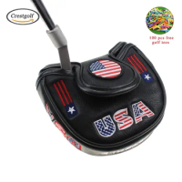 Crestgolf Golf USA America Mallet Putter Cover Headcover for Odyssey with Smart Design and Perfect Quality Head Protector Golf