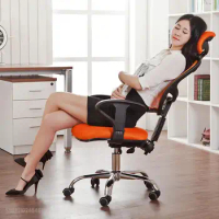 Computer Chair Home Office Chair Fashion Swivel Chair Lifting Chair Backrest Chair Mesh Chair Stool Reclining Boss Chair