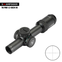 SWAMP DEER TK PRO 1.2-6X24 IR Tactical Optical Scope Rifle Sniper Airsoft Tactical Hunting Scope Airsoft Accesories