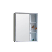 【CERAX 洗樂適】65cm單面浴室開放收納鏡櫃 化妝鏡 PVC防水發泡板 100%防水(D-07)
