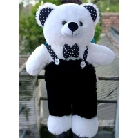 boneka teddy bear jojon 80cm Dolls - hitam putih