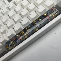 6.25u OEM Profile Spacebar Handmade Resin keycaps Luxury DIY Keycaps For Mechanical Keyboard Mx Switch For GK64 GK61 Anne Pro 2