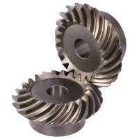 Spiral gear modul 15 45T, roda gigi bevel dengan gigi heliks, penggerak dari poros penggerak harus d