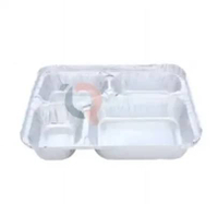 ALUMINIUM TRAY BX2194 SEKAT 4 / WADAH LOYANG FOIL TRAY BX 2194 ( 125 PCS ) TUTUP