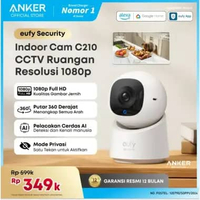 Eufy Security Indoor Cam C210 1080p Resolution with 360° Pan and Tilt, Human AI - T8419 Jasa Pasang 