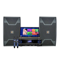 New Design 19'' Touchscreen Karaoke Machine 8T Player System with Wireless Microphone