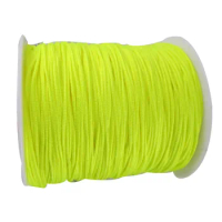1.5mm Neon Yellow Rattail Stain Braid Nylon Cord Thread+200m Macrame Rope Bracelet Beading Cords String Accessories