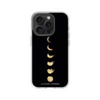 【RHINOSHIELD 犀牛盾】iPhone 14系列 Clear MagSafe兼容 磁吸透明手機殼/貓咪月象-黑(I Love Doodle)