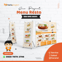 Cetak Menu Resto Premium Ukuran A3 Gratis Laminating