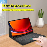 Keyboard for Samsung Galaxy Tab S9 Ultra Plus Bluetooth Wireless Keyboard Case Tablet Cover S7 S9 FE S8 Plus Ultra S6 Lite A8