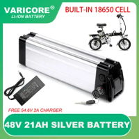 48V 21Ah 13 strings 18650 e-Bike Battery Silver fish case 1000W Motor Bike Haiba conversion kit Electric Bicycle 54.6v Charger