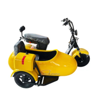 Hot sale 1000W 60V 20AH battery 3 wheel fat tire three wheel electric scooter with side car citycoco mobility scooter bike