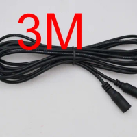 1000pcs Power supply DC 5.5 x 2.1mm Female to Male Plug Cable adapter extension cord 3M 10FT for CCTV LED Monitor