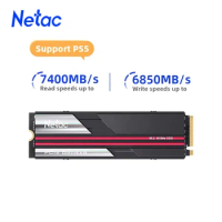 Netac SSD 4TB M.2 PCIe4.0x4 NVMe 7400MB/s 2TB 1TB Hard Drive Internal Solid State Disk for PS5 Deskt