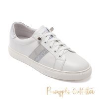 Pineapple Outfitter-KAFEEL 真皮套穿休閒小白鞋-銀色