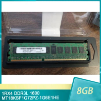 8GB 1RX4 PC3L-12800R Server Memory 8G DDR3L 1600 ECC REG MT18KSF1G72PZ-1G6E1HE For MT High Quality Fast Ship