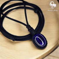 BATU PENGASIH KALUNG PRIA WANITA AMETIS TALI SATIN ORIGINAL by DEWATA SILVER BALI AURA