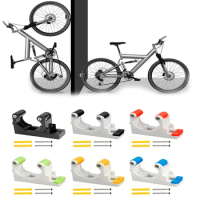 Adjustable Bicycle Wall Mounted Rack Indoor Vertical Mountain Bike Storage Display Stand Hook Parking Holder Cycling Accessories