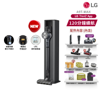 【LG 樂金】CordZero A9 T系列自動集塵濕拖無線吸塵器A9T-MAX(夜幕灰)