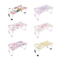 【收納王妃】Sanrio 三麗鷗 美樂蒂凱蒂貓布丁狗 折疊床上桌 萬用折疊桌 床上桌(60*40*28)
