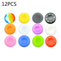 12Pcs/Lot Thumb Stick Grips Caps For PS5 PS4 Pro Slim Silicone Analog Thumbstick Grips Cover For Xbox PS3 PS4 Accessories