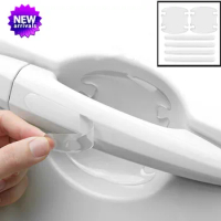 Car Door Handle Bowl Scratch Protective Stickers Universal Invisible Cars Sticker Car Handle Anti-collision Protection Strip