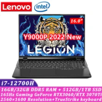Lenovo Legion Y9000P Gaming Laptop 2022 12th Intel i7-12700H GeForce RTX3060 6G/RTX3070Ti 32GB 1TB SSD 165Hz Windows 11 Notebook