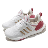 【adidas 愛迪達】慢跑鞋 Equipment+ 運動休閒 女鞋 愛迪達 三線 Boost底 緩震 穿搭 白 粉(H02754)