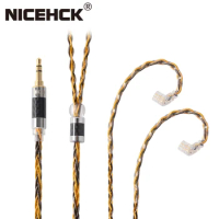 NiceHCK C8-1 8 Core Silver Plated and Copper Mixed Earphone Cable 3.5/2.5/4.4mm MMCX/NX7 Pro/QDC/0.78mm 2Pin For DB3 VX CA16 T4