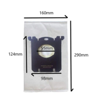 10 Pack Replacement Vacuum Bag Dust Bag Compatible for Electrolux S Bag Classic EL200F EL8500 Vacuum Cleaner Accessories