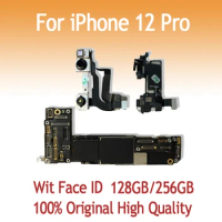 128GB 256GB Original for iPhone 12 Pro Motherboard With Face ID Logic Board Mainboard IOS Free iCloud