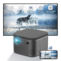 Hotack Hot Selling DLP 7000 Lumens 200 inch 1080p Smart Android 11 Wifi BT Mini Portable Projector 4k