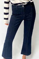 Z1975 MINI FLARE 中間縫線設計高腰牛仔褲
