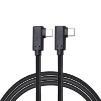 Xiwai USB-C Type-C to Type-C Cable Gen2 10Gbps 65W Dual 90 Degree Left Right Angled Type