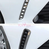 2016 2017 Chrome Car Styling Front Daylight Cover Fog Lamp Overlay Light ABS Panel Bumper For Toyota Vios FS Accessories