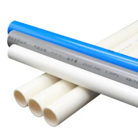 1 Pcs 50cm Blue/White/Gray PVC Pipe OD 20mm 25mm 32mm Agriculture Garden Irrigation Tube Fish Tank Water Pipe