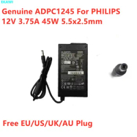 Genuine ADPC1245 12V 3.75A 45W AC Adapter For PHILIPS AOC TPV HP LCD Monitor Power Supply Charger