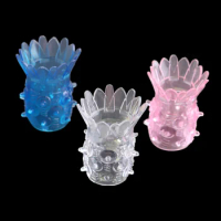 Lotus set transparent invisible ring for men with barbed particles locking essence ring crystal bromeliad set couple sex toys