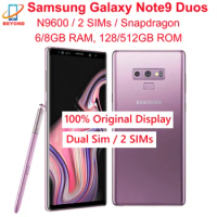 Samsung Galaxy Note9 Note 9 Dual Sim N9600 6.4" 128GB ROM 6GB RAM Octa Core NFC Snapdragon Original 4G LTE Android Cell Phone