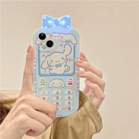 Cartoon Cinnamoroll Phone Case Sanrio Cute Anime Luminous Iphone13Promax/12Pro/11 Protective Case Kawaii Sweet Birthday Gift
