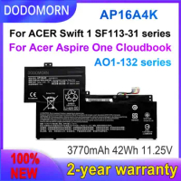 DODOMORN New AP16A4K Battery For Acer Swift 1 SF113-31 N17P2 N16Q9 KT.00304.003 11.25V 42WH 3770mAh Fast delivery