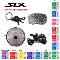 Shimano SLX M7100 4PCS Groupset Shifter Lever Rear Derailleur Chain Cassette 12s Groupset For Mountain Bike Original