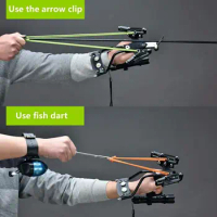 Powerful Full Set Fishing Slingshot Professional Bow With Fishing Wheel For Catch Fish Laser Accurate Arrow Clip Crossbow Bolt
