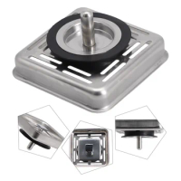 Stainless Steel Square Sink Strainer Plug Kitchen Sink Drain Mesh Stopper Basket Strainer Waste Plug Dregs Deodorant Hose