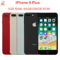 Original Apple iPhone8 Plus iPhone 8 Plus 8P 64GB 256GB ROM 5.5" IPS LCD iOS 4G LTE RAM 3GB Hexa Core 12MP Fingerprint