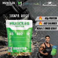 Muscles protein Whey Protein Bubuk Kedelai Murni 1Kg Roasted