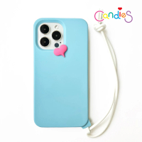 【Candies】iPhone 14 Pro Max 適用6.7吋 Simple簡單的愛手機殼(藍)