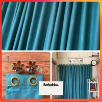 [PROMO PRODUK] Gorden Polos Embos/Gorden Pintu/Jendela Embos Terbaik Tosca biru